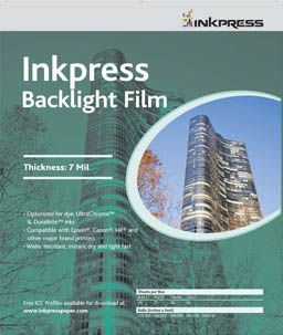 Ink Press backlight 11x17 film -50 sheets