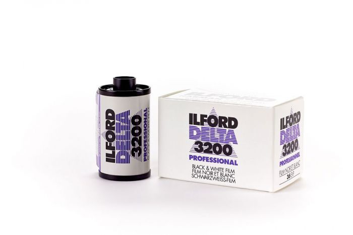 Ilford Delta 3200 Professional Black & White Negative Film - 35mm Roll Film - 36