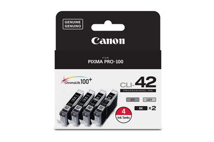Canon CLI-42 Four Color Pack For Pro 100