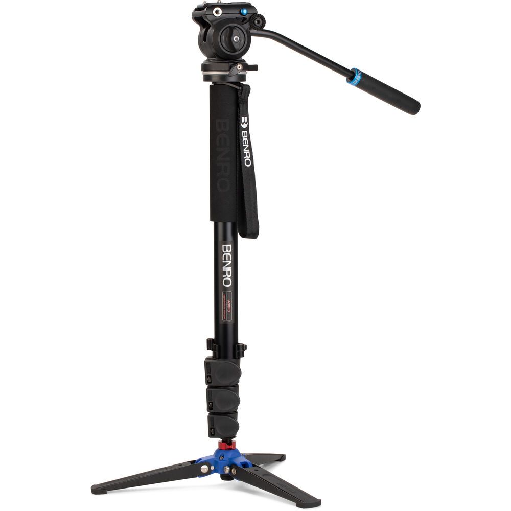 Midwest Photo Benro A38FD Classic Aluminum Video Monopod with S2 PRO
