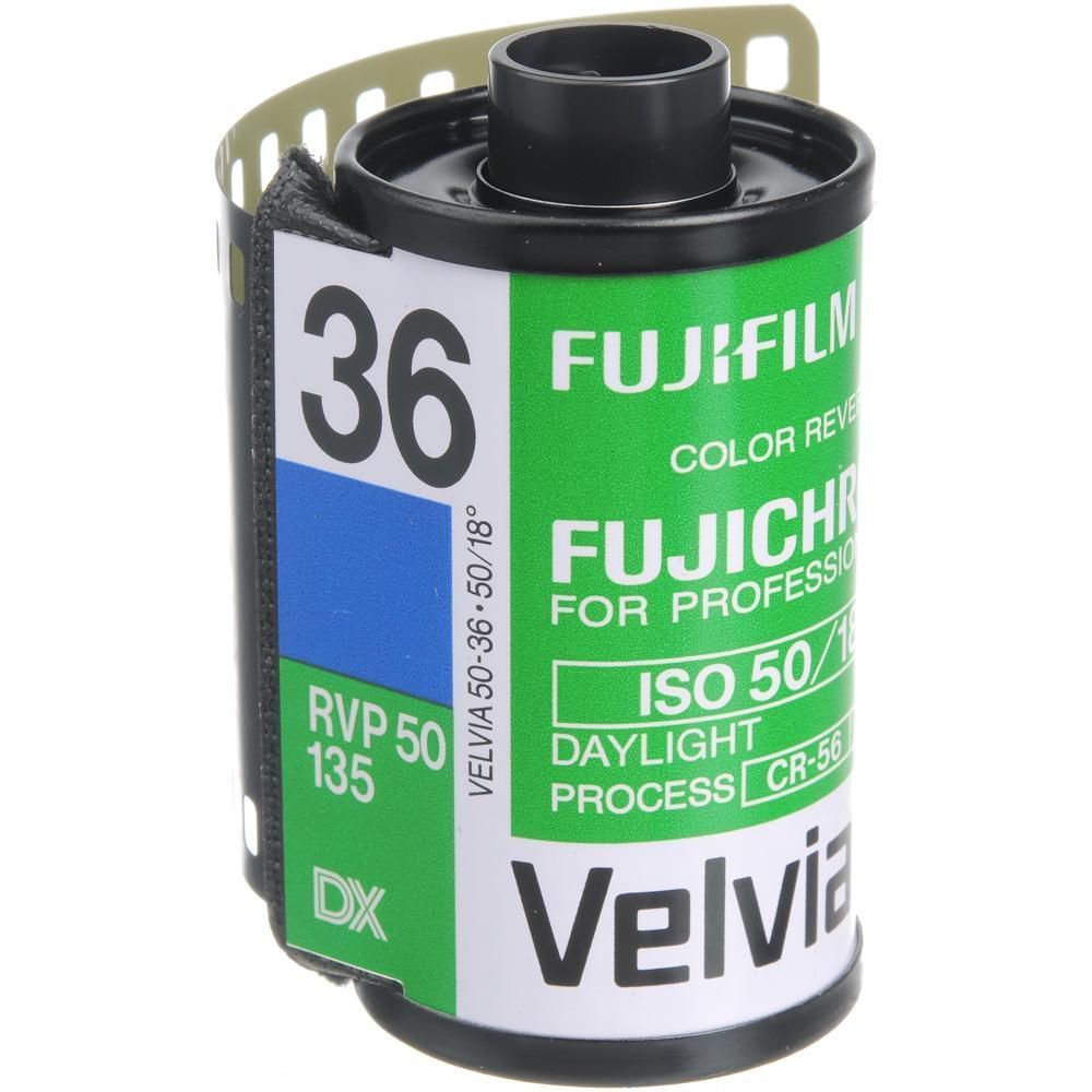 Fujifilm Fujichrome Velvia 50 Professional Color Transparency Film - 35mm  Roll