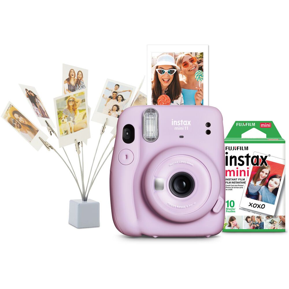 Fujifilm instax Mini 11 Instant Film Camera Bundle - Lilac Purple