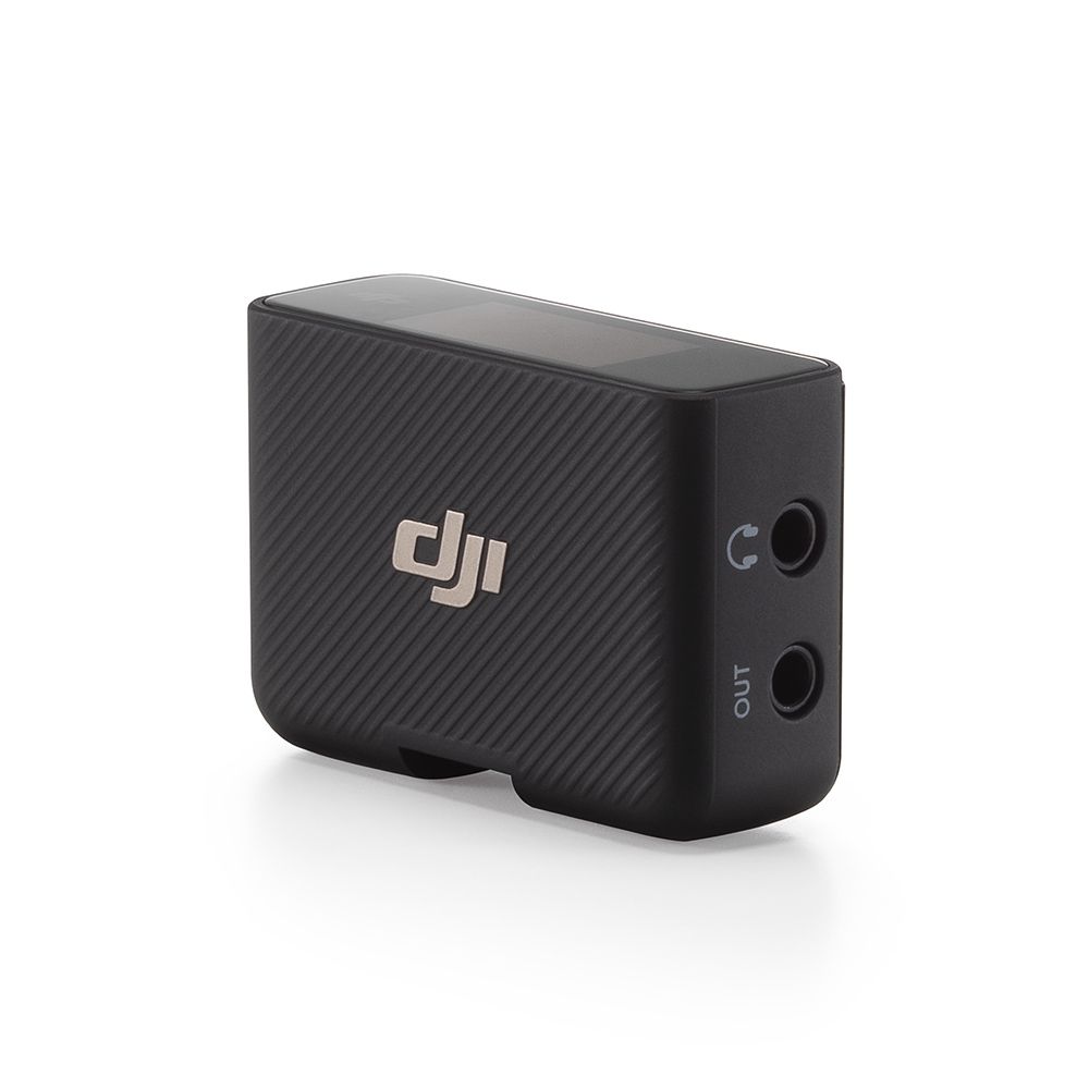 DJI Mic (1 TX + 1 RX) Wireless Microphone 250m (820 ft.) Range 14-Hour  Recording