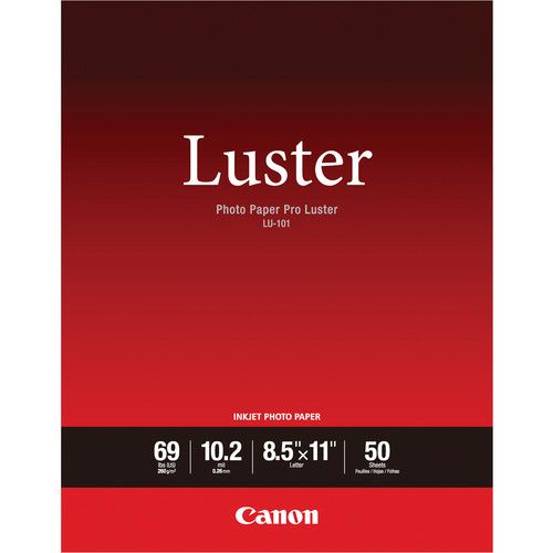 Canon Photo Paper Pro Luster - 8.5 x 11" - 50 Sheets