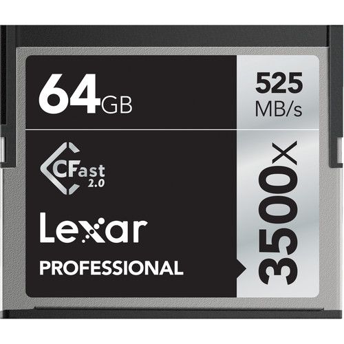 Lexar 64GB 3500x CFast 2.0 Memory Card