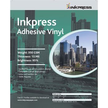InkPress Adhesive  Vinyl, 13 Mil,8.5in. x 11in. 20s sheets