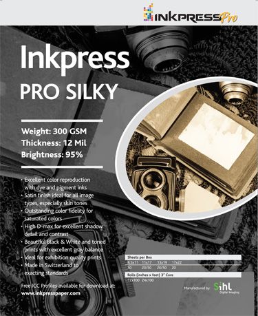 InkPress Pro Silky 5X7 50 Sheets 330 GSM