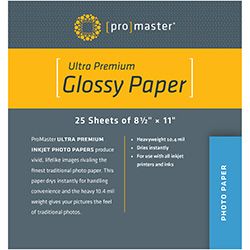 Promaster Ultra Premium Glossy Paper - 8.5"x11" - 25 Sheets