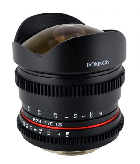 Rokinon 8mm T3.8 Cine Lens - Canon