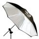 Eclipse 45" Umbrella  White with Removable Black Cover