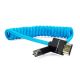 Kondor Blue Micro HDMI to Full HDMI 12"-24'' Braided Coiled Cable