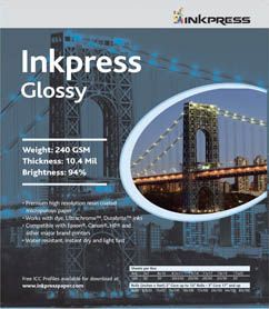 Inkpress Glossy 13" x 19" 250 sheets