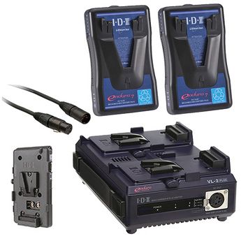 JVC  IDX battery Kit w/ plate & power supply