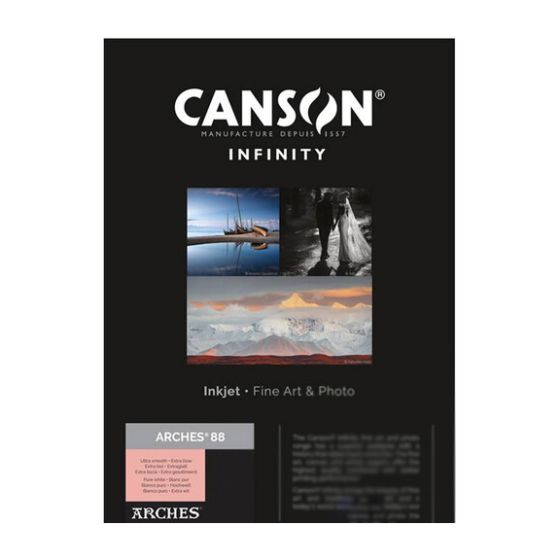 Canson Infinity ARCHES 88 Matte Inkjet Paper - 8.5x11", 25 Sheets