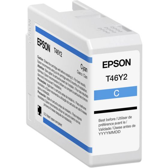 Epson T46Y200 UltraChrome PRO10 Cyan Ink Cartridge - 50ML