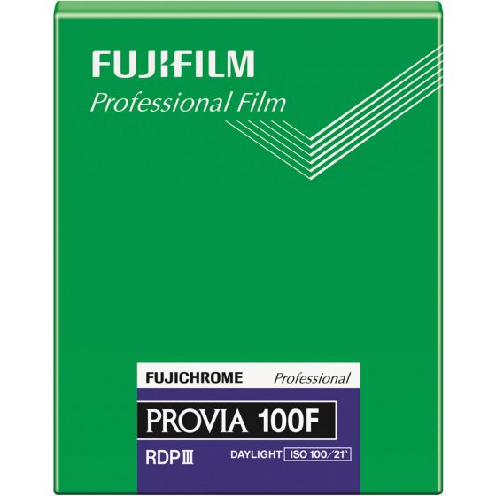 Fujifilm Provia 100F Pro RDP-III Color Transparency Film  - 4x5" - 20 Sheets