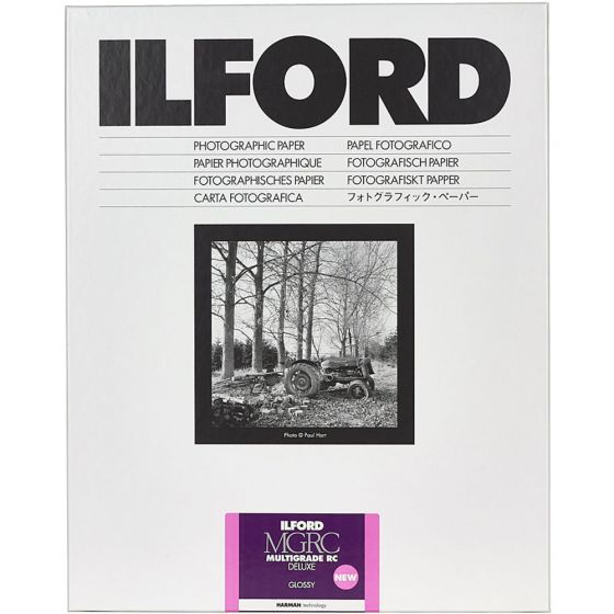 Ilford Multigrade V RC Deluxe Black & White Glossy Paper - 11 x 14" - 50 Sheets