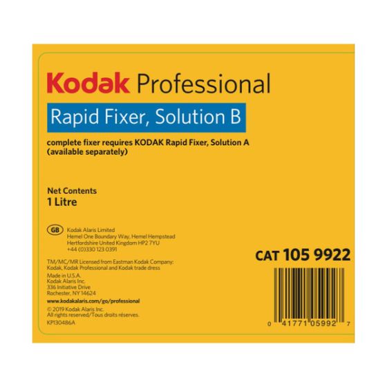 Kodak Professional Rapid Fixer Hardner Part B - 1 Liter