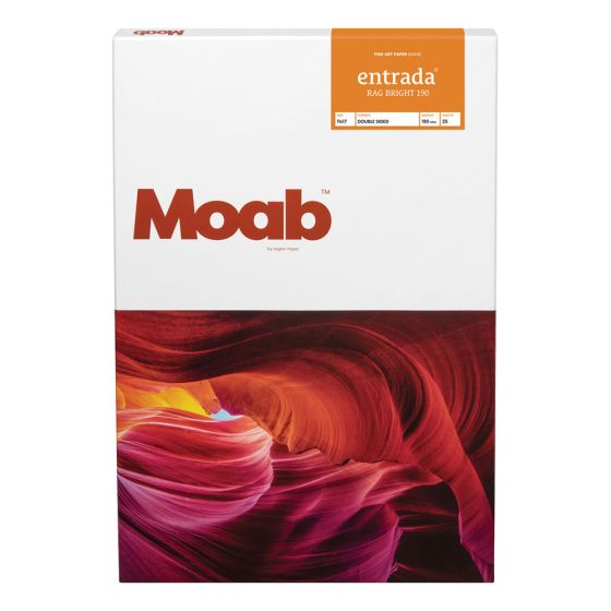 Moab Entrada Rag Bright 190 Inkjet Paper - 11 x 17" - 25 Sheets