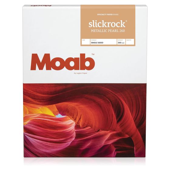 Moab Slickrock Metallic Pearl Inkjet Paper - 8.5x11", 100 Sheets
