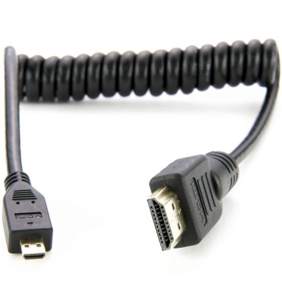 Atomos Coiled Micro to Full HDMI Cable (30cm)