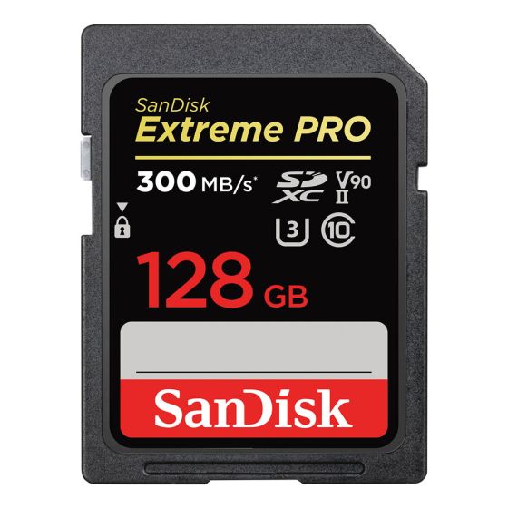 Sandisk 128GB Extreme Pro UHS-II SDXC Memory Card