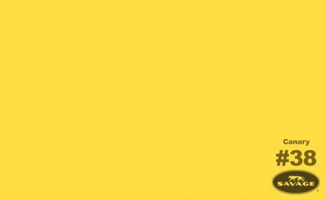 Savage Widetone Seamless Background Paper - #38 Canary Yellow - 107" x 12yd
