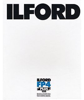 Ilford FP4+, 10x12in, 25 Sheets Black & White Negative Film