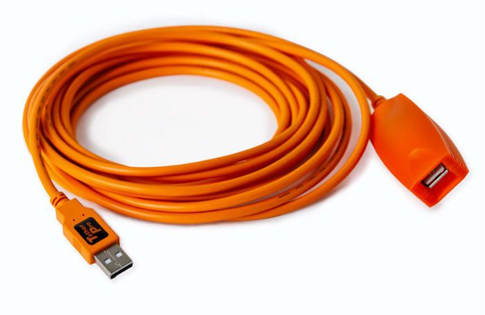 TetherTools 16' USB Orange USB 2.0 Active Extension
