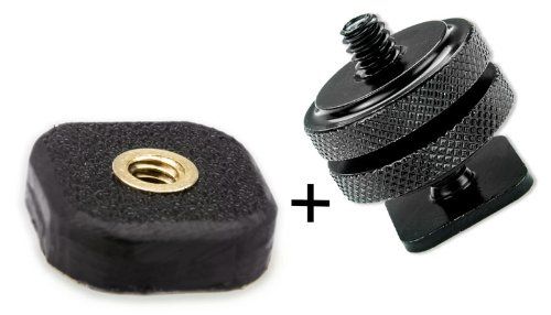 Tether Tools Rock Solid 1/4"-20 Mighty Mount Adhesive Tripod Adapter w/ Hot Shoe