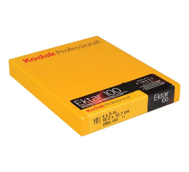 Kodak Professional Ektar 100 Color Negative Film - 4 x 5" - 10 Sheets