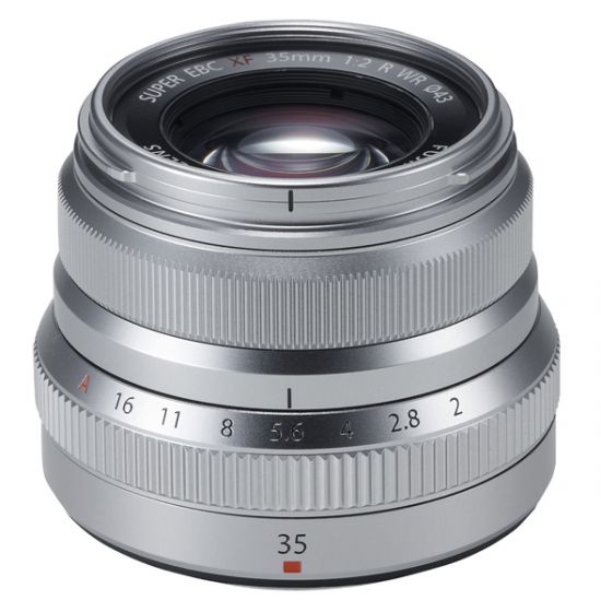 Fuji XF 35mm f/2 R WR Lens - Silver